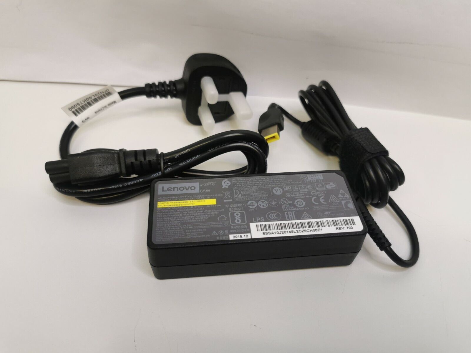 Genuine Lenovo Thinkpad 65W Charger - PSU Power Adaptor 20V 3.25a - 45N0254
