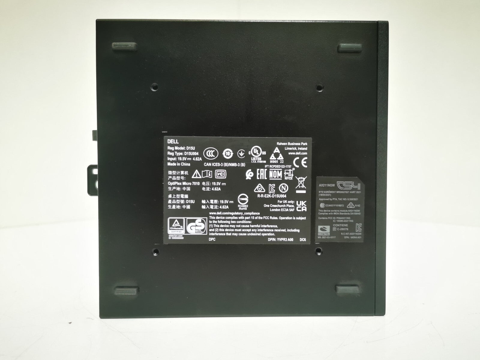 Dell Optiplex Micro 7010 USFF PC - 13th Gen i5/8GB RAM/256GB NVMe - Damaged LAN