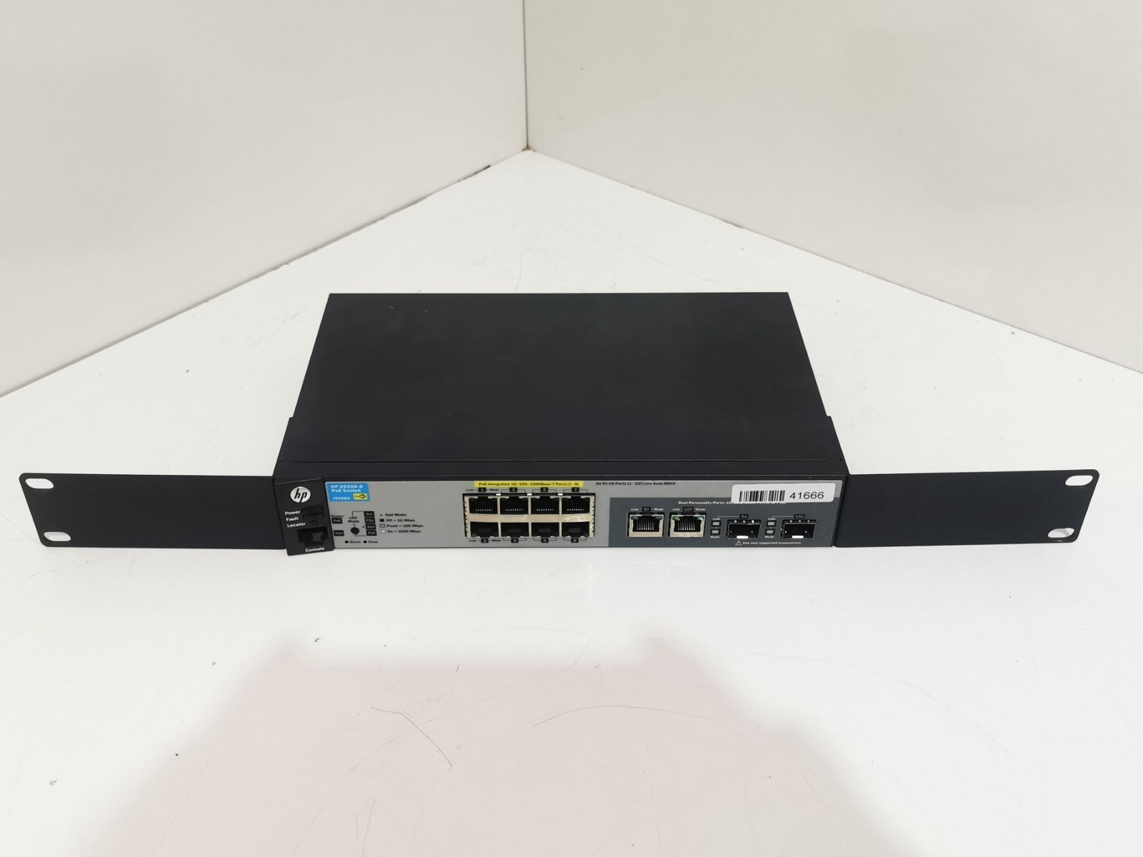 HP 2520G-8 J9298A 8 Port PoE Gigabit Network Ethernet Switch - No Power Supply