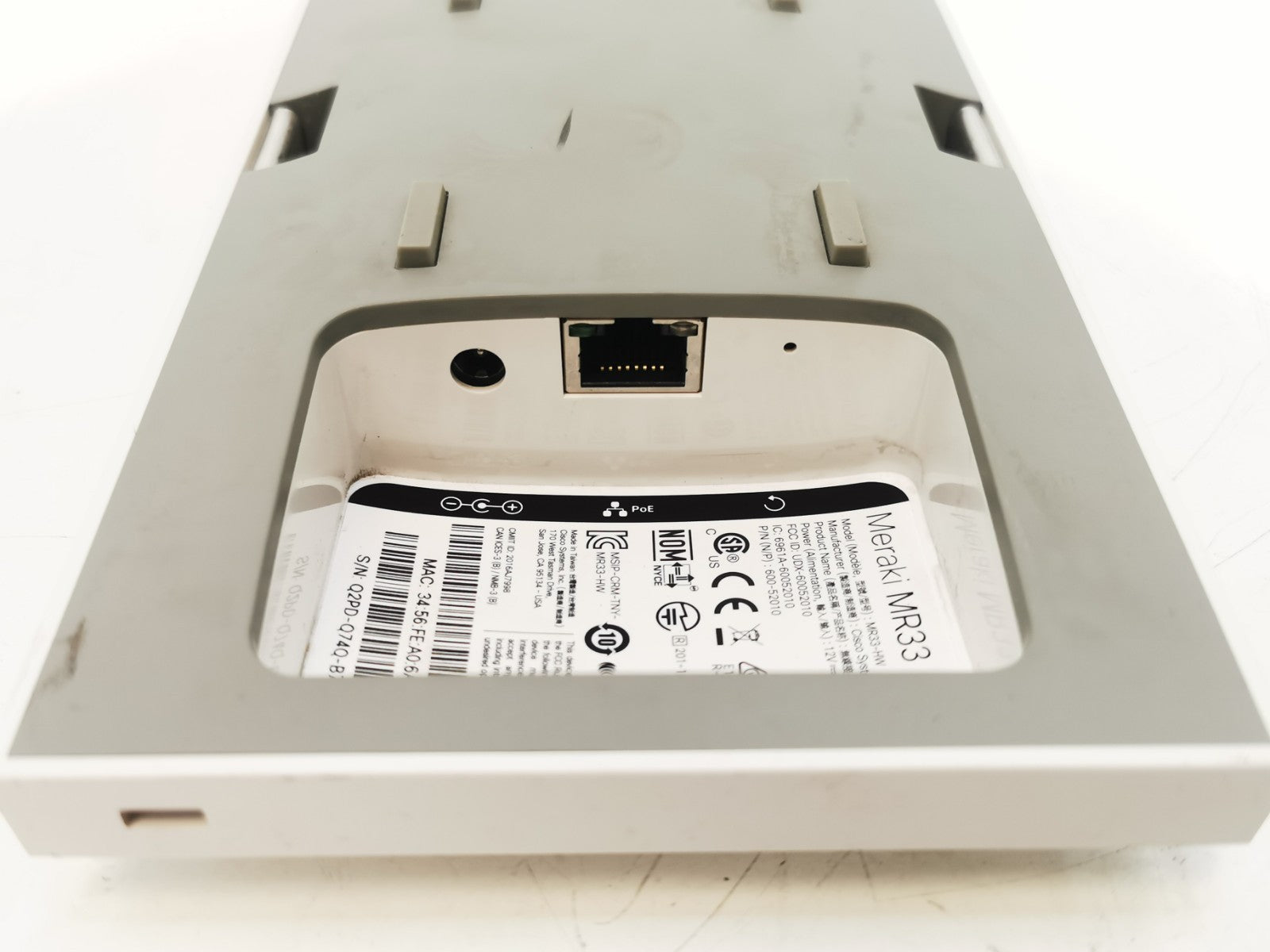 Cisco Meraki MR33 Quad-radio 2x2 MU-MIMO 802.11ac PoE Wireless Access Point Used