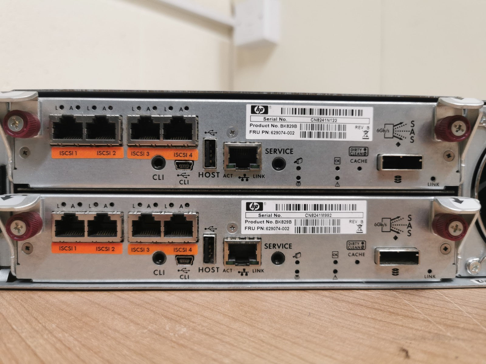 HP MSA P2000 G3 Disk Array 24x 2.5" SAS Hard Drive Bay AW597A 10x 900GB 10k SAS