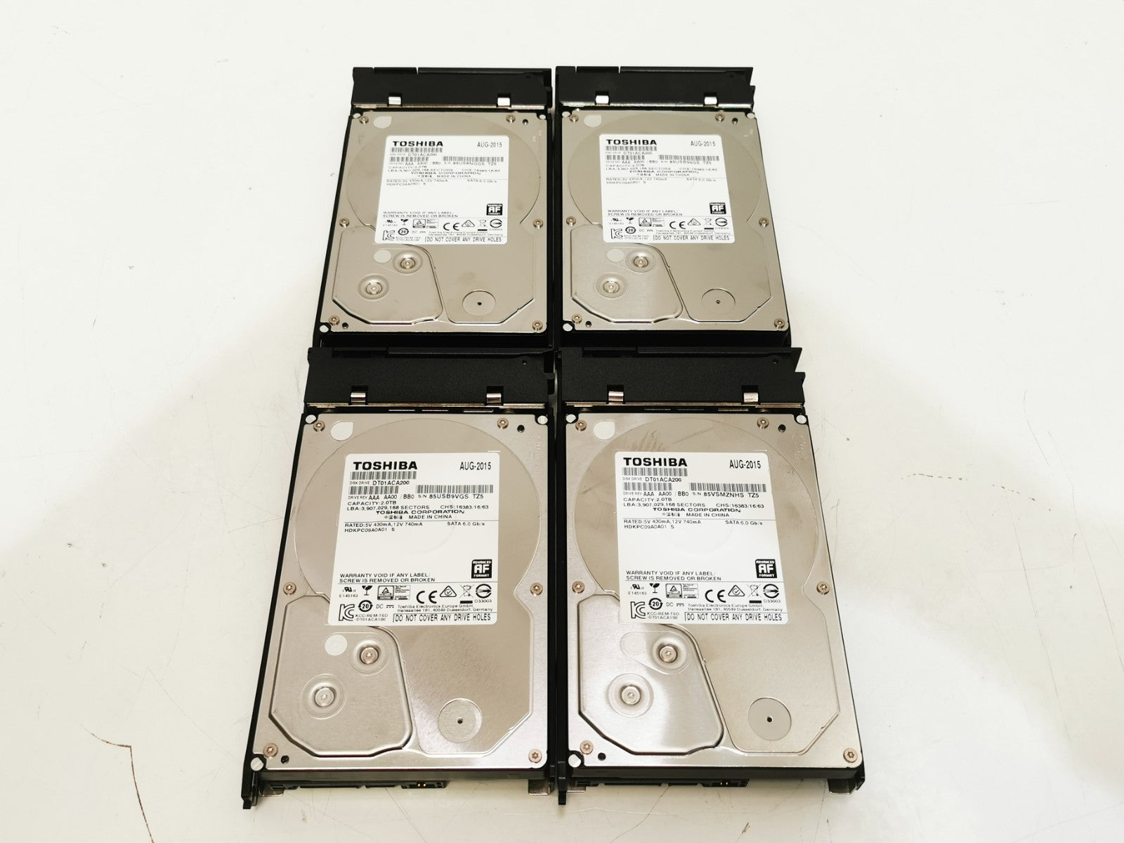 Promise Pegasus 2 R4 4-Bay RAID 0 1 5 10 Storage Thunderbolt 2 - 4x 2TB - 8TB