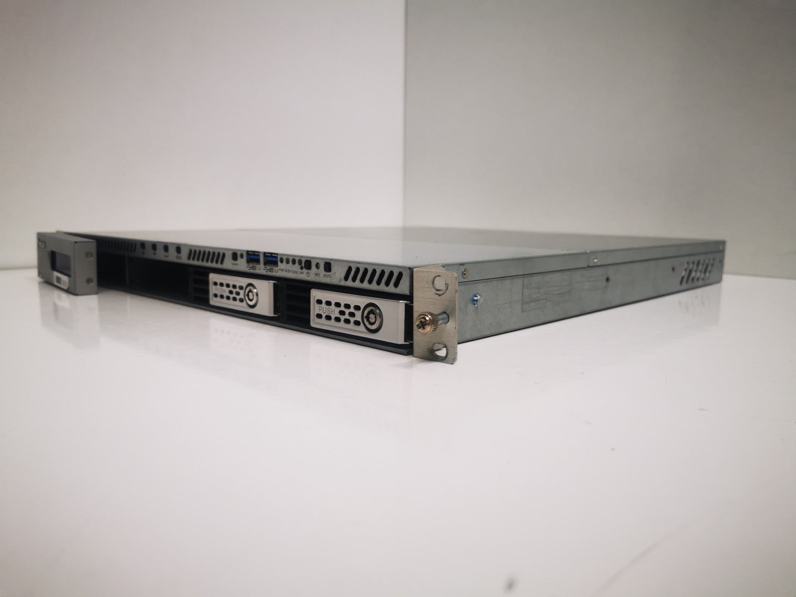 THECUS N4510U-S 4BAY 1U RACKNAS UNIT with Caddies