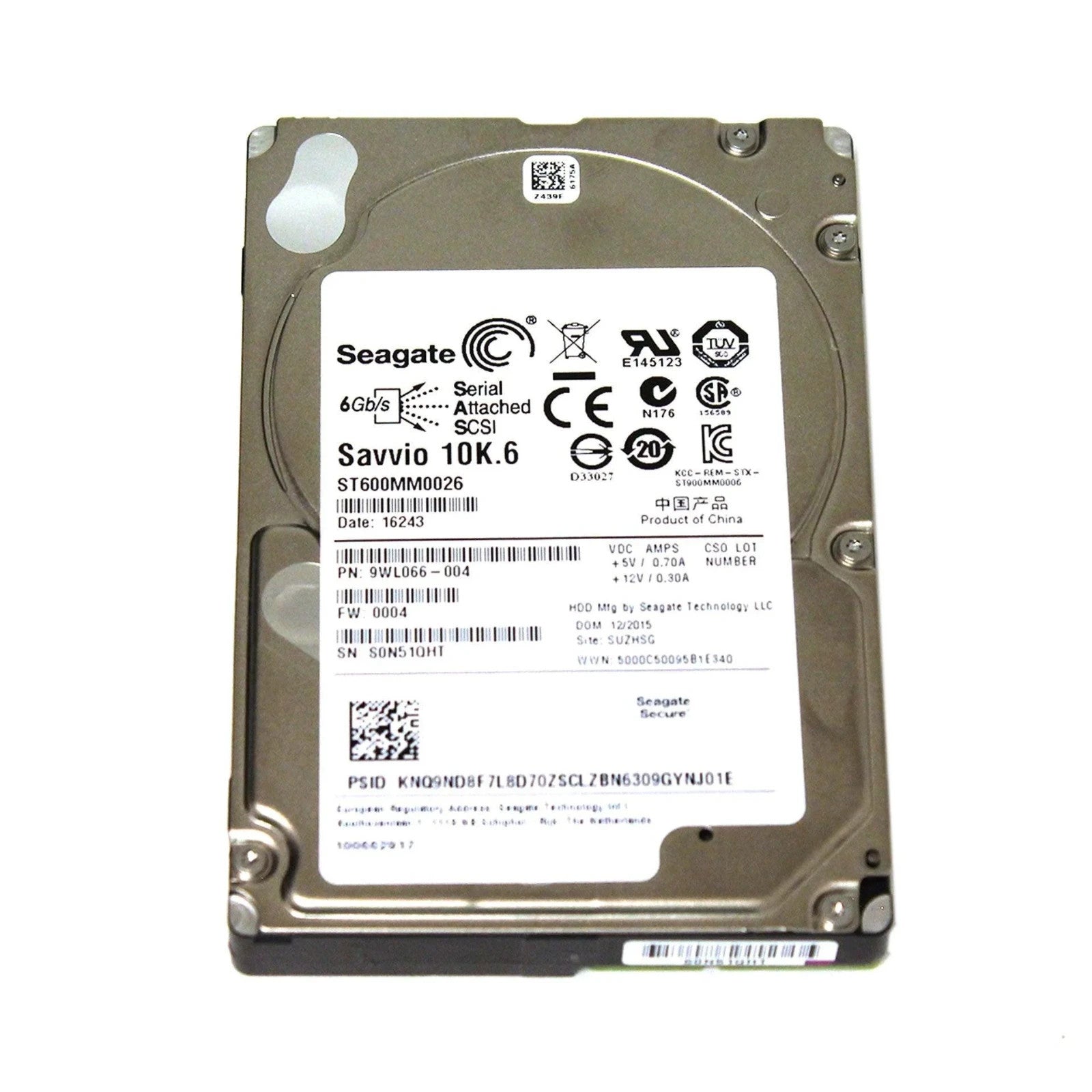 Seagate Savvio Hard Drive 600GB 10K SAS 2.5