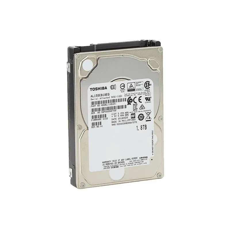 Toshiba 1.8TB 10K 12Gbps 128MB 2.5" SAS HDD AL15SEB18EQ