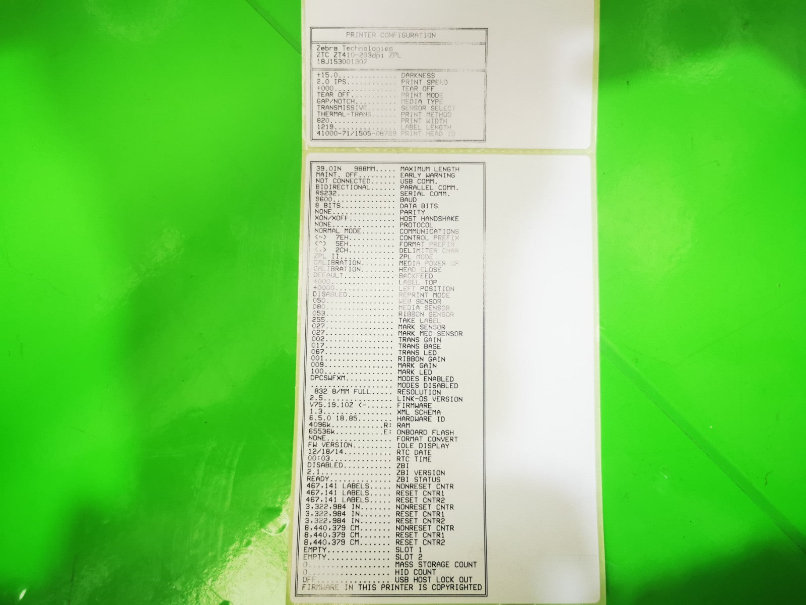 Zebra ZT410 Label Printer - Black / Ethernet / USB / RS232 / PSU Included