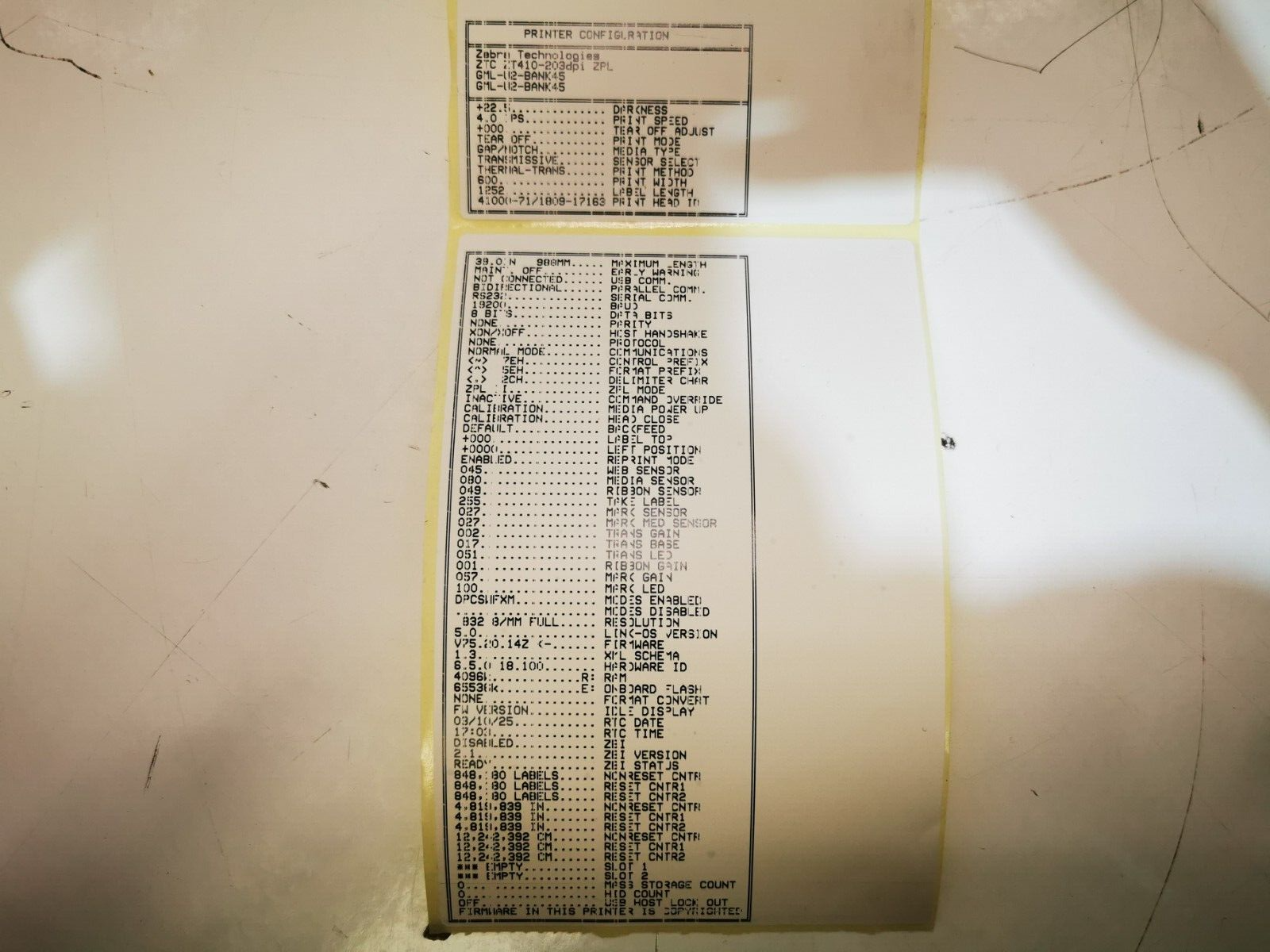 Zebra ZT410 Label Printer - Black/USB/Ethernet/RS232/PSU Included - Defects