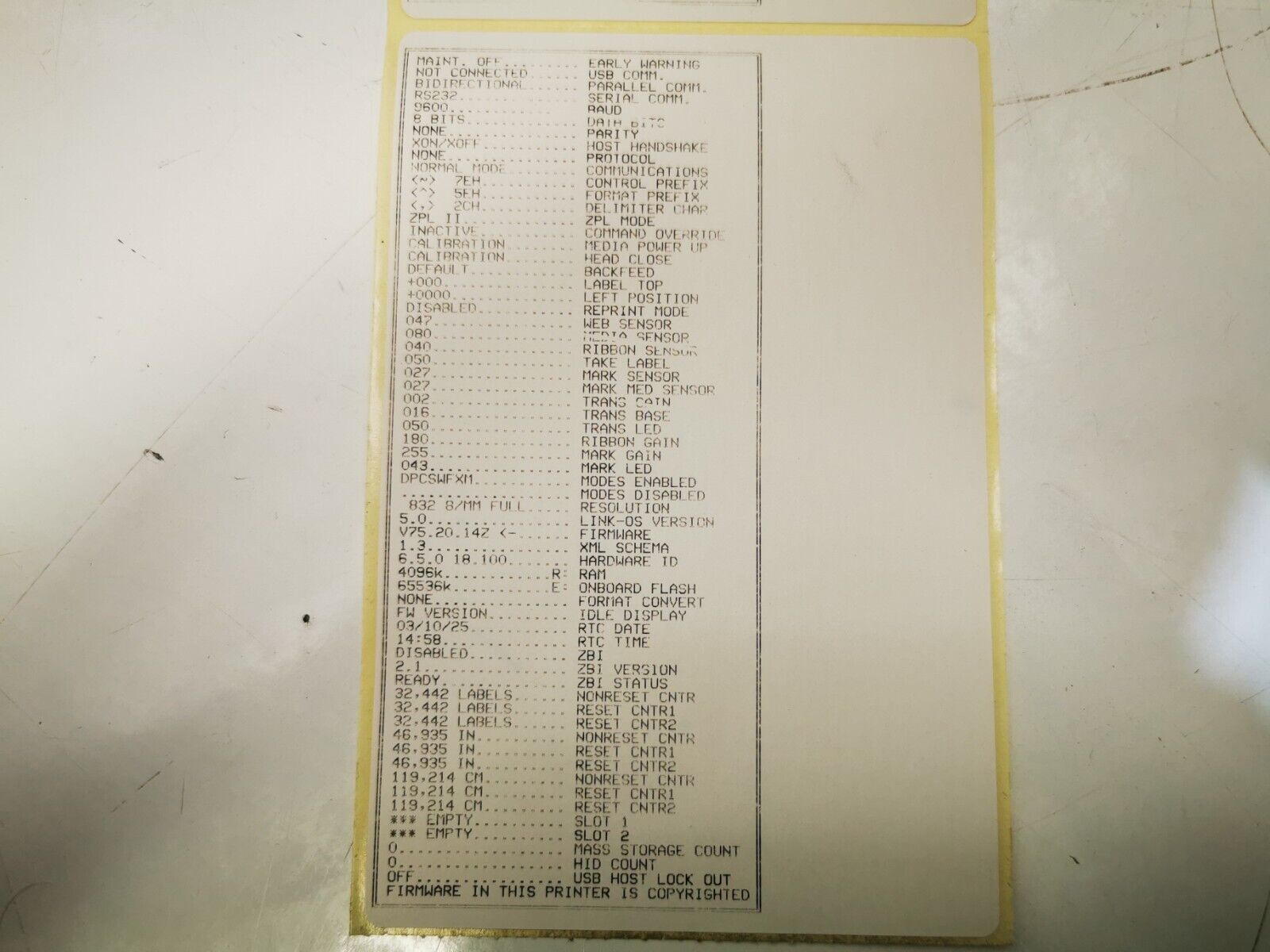 Zebra ZT410 Label Printer - Black/USB/Ethernet/RS232/PSU Included - Defects