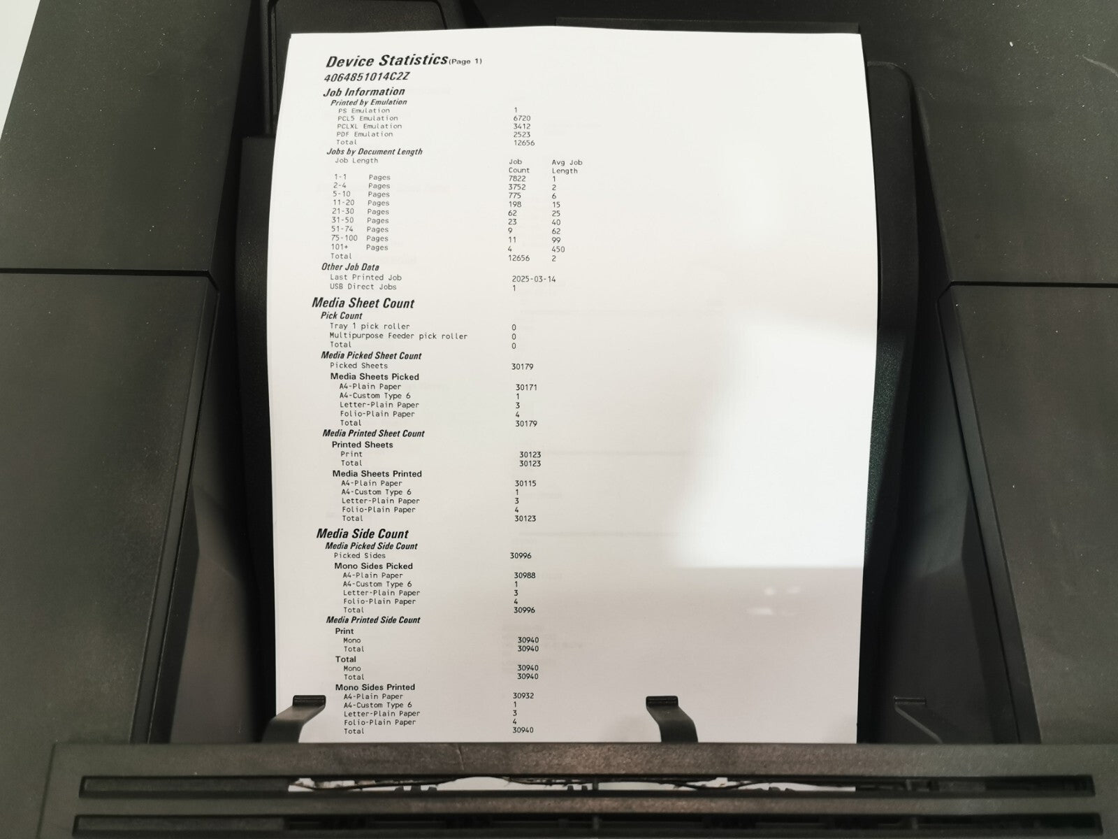 Lexmark M5255 Monochrome Laser Printer - USB/Ethernet - 30179 Page Count
