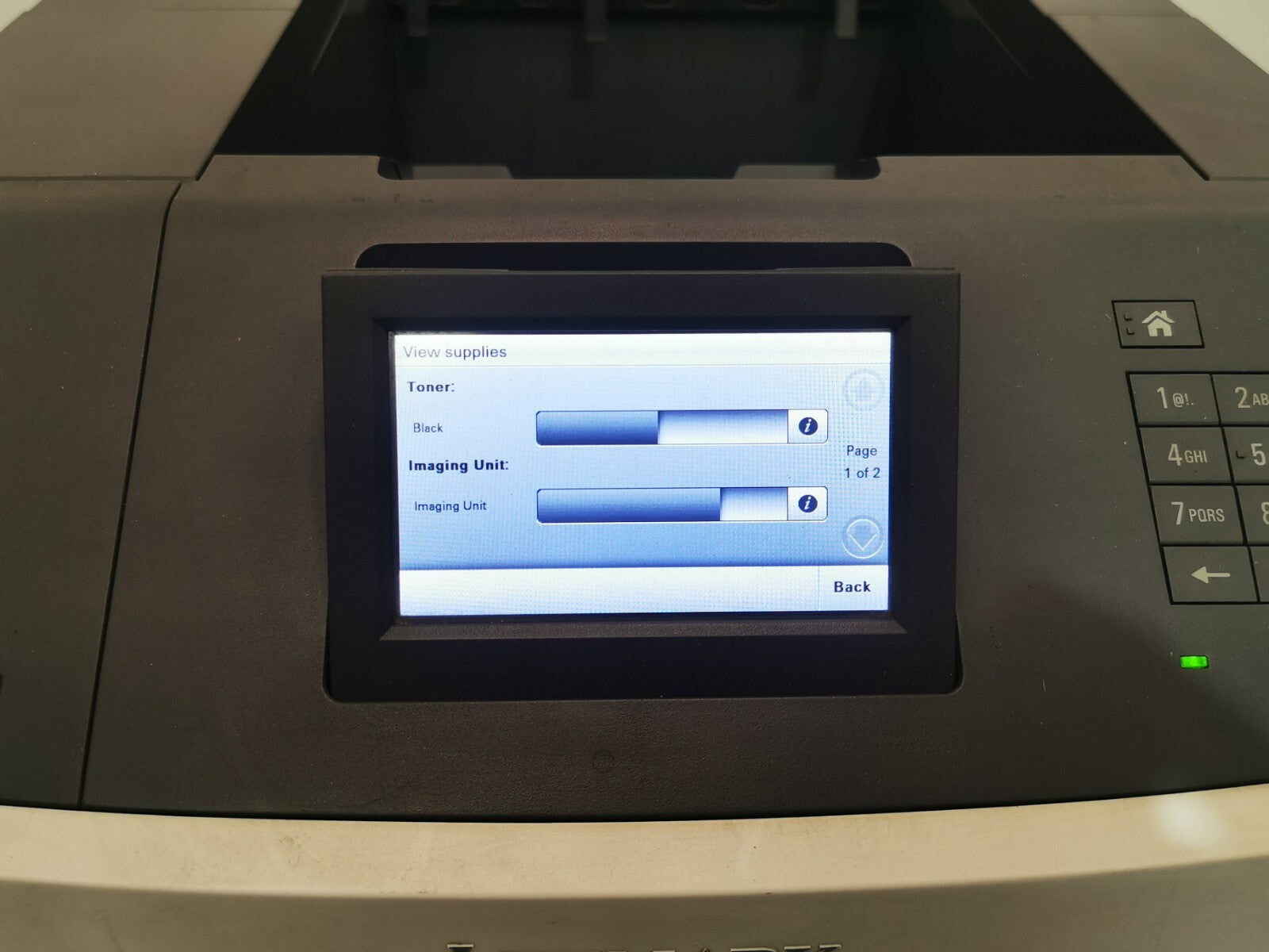Lexmark M5155 Mono Laser Printer - USB/Ethernet - 183184 Page Count