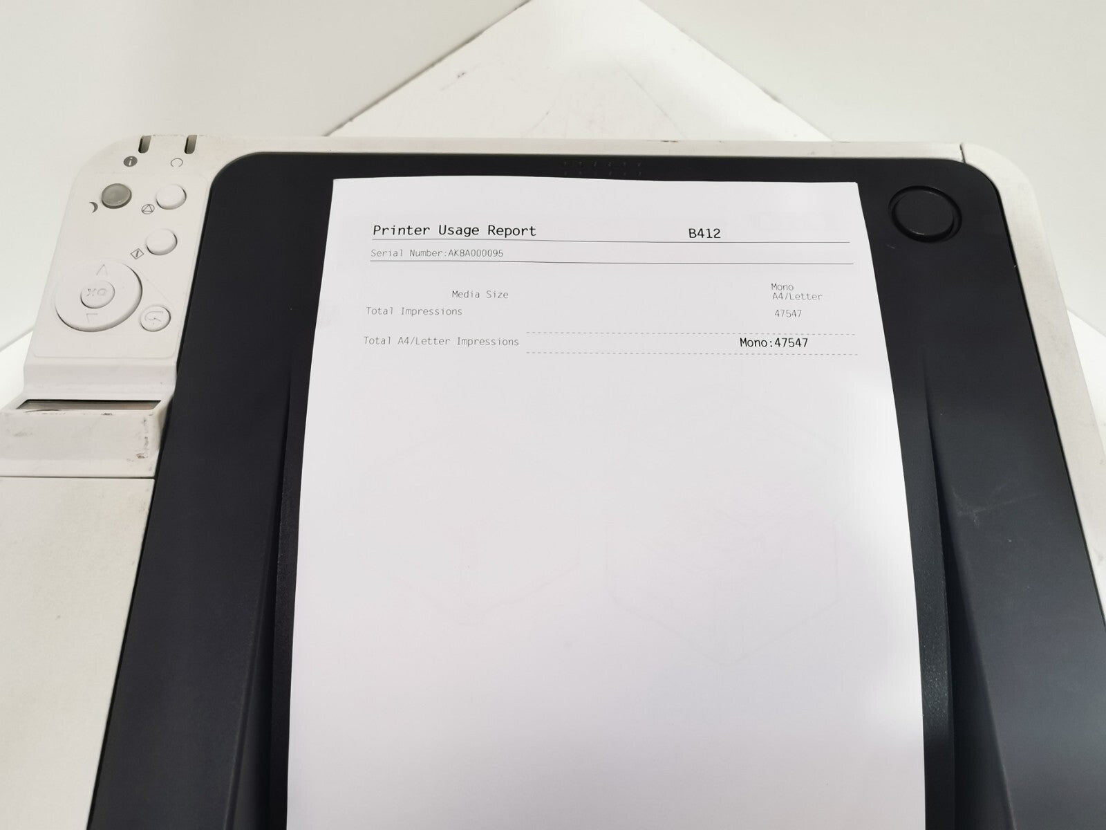 OKI B412 Monochrome Laser Printer - USB/Ethernet - 47547 Page Count