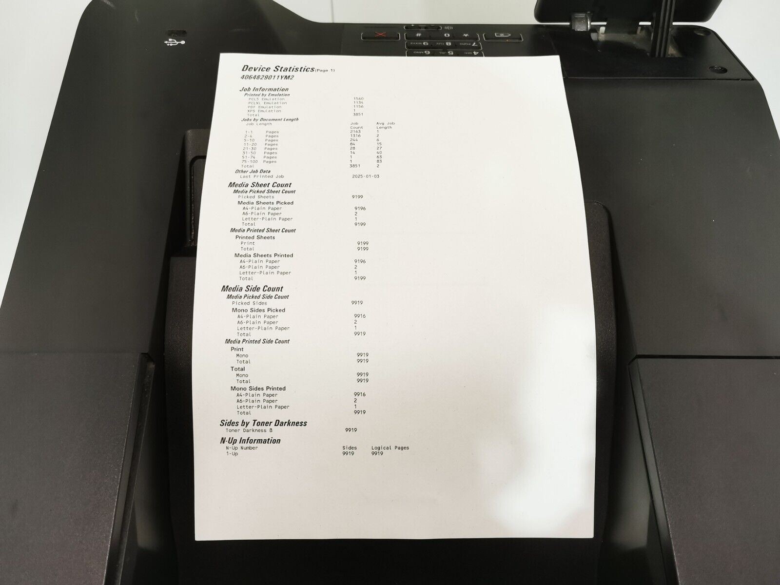 Lexmark M5255 Monochrome Laser Printer - USB/Ethernet - 9199 Page Count