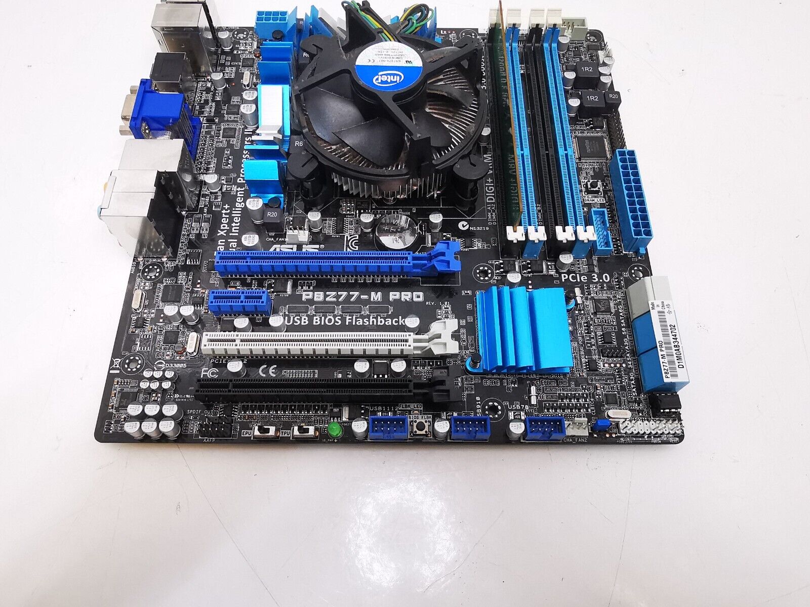 Asus P8Z77-M Pro ATX Motherboard + Intel i5-3570 CPU @ 3.4GHz + 4GB RAM Bundle