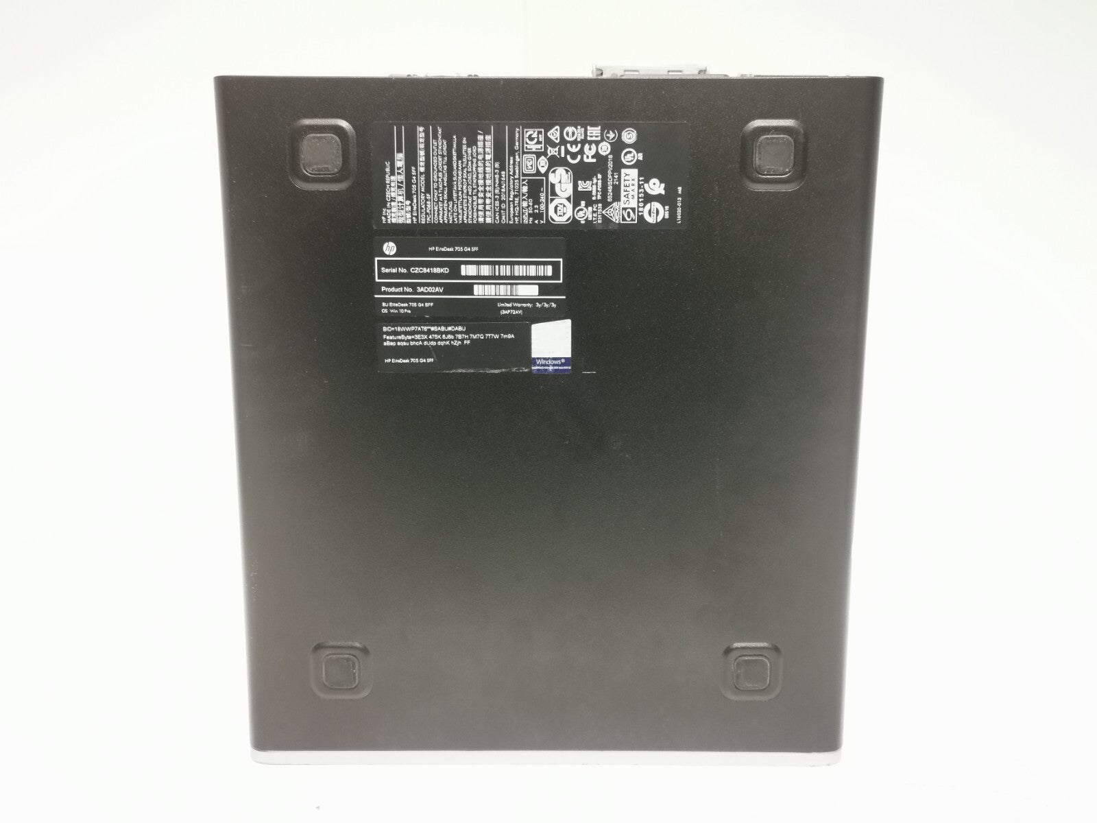 HP EliteDesk 705 G4 SFF PC - AMD Pro A10 3/8GB RAM/256GB SSD/Windows 11 Pro