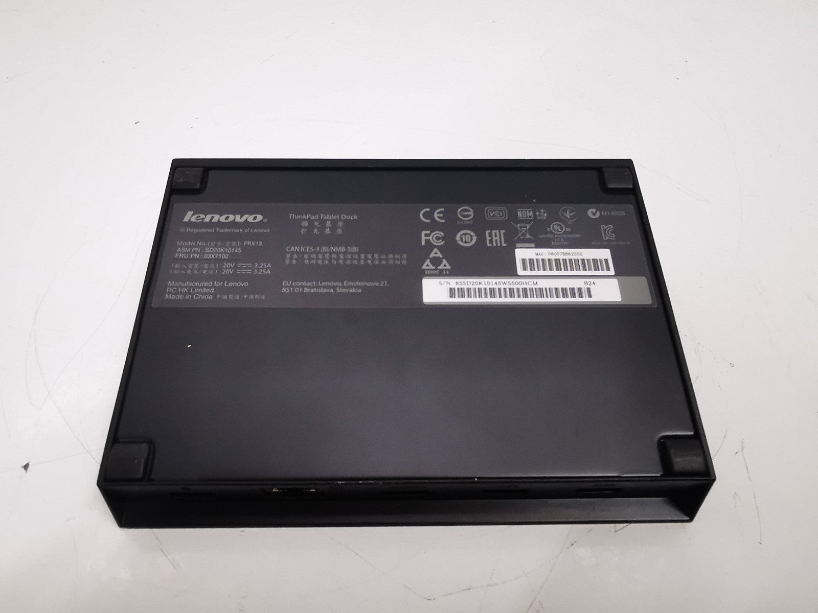 Lenovo ThinkPad Tablet Dock 3x USB 3.0 Ethernet HDMI Docking Station + PSU UK