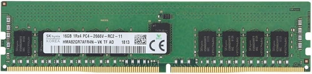SK HYNIX 16GB PC4 2666MHz  2666V 1Rx4 ECC REG MEMORY HMA82GR7AFR4N-VK Server RAM