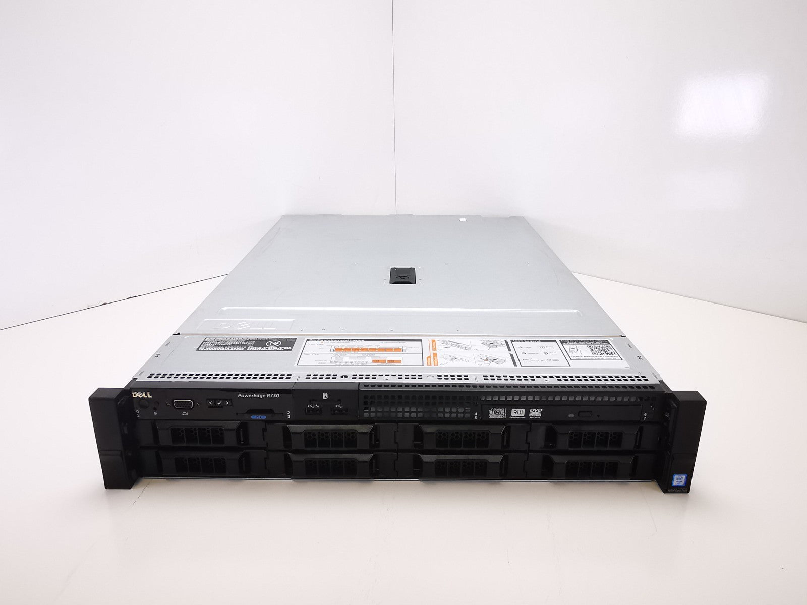 Dell R730 2x Intel Xeon E5-2630 V3 @ 2.40GHZ, 8GB DDR4, Qlogic 10GBE Server