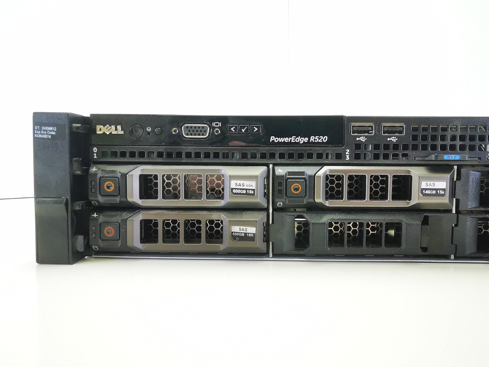 Dell PowerEdge R520 Xeon E5-2420 2.2GHz 64GB 8-Bay Rack 600GB , 10GBE Server
