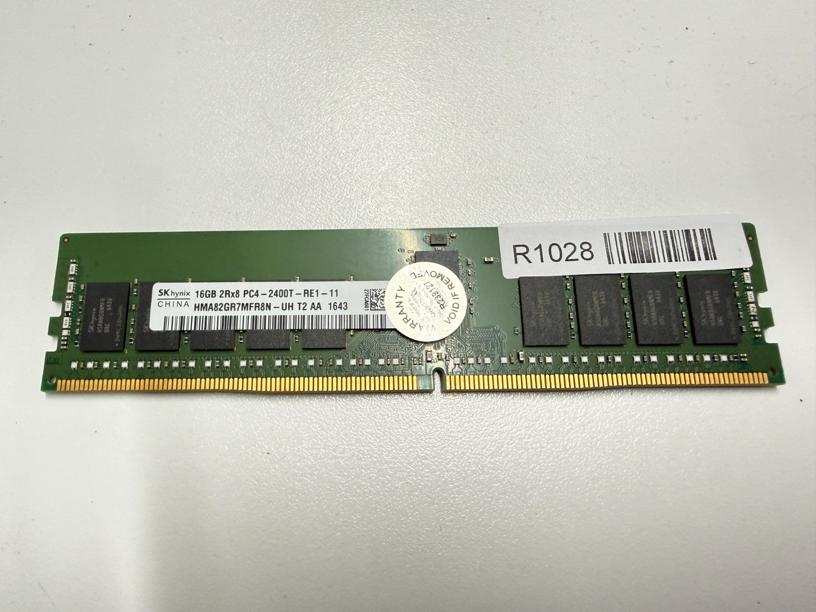 SK Hynix 16GB DDR4 2400MHz PC4-19200 Registered RAM Module HMA82GR7AFR8N-UH VAT