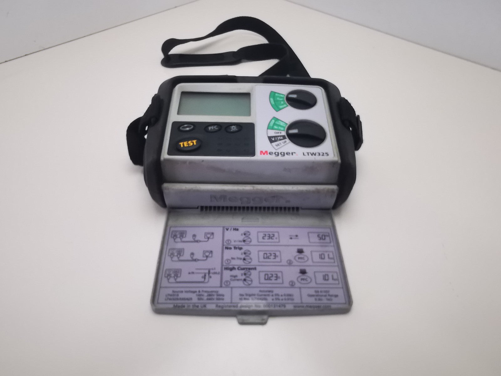 Megger LTW325 Electrical Loop Tester - Not Fully Tested - Powers On Uncalibrated