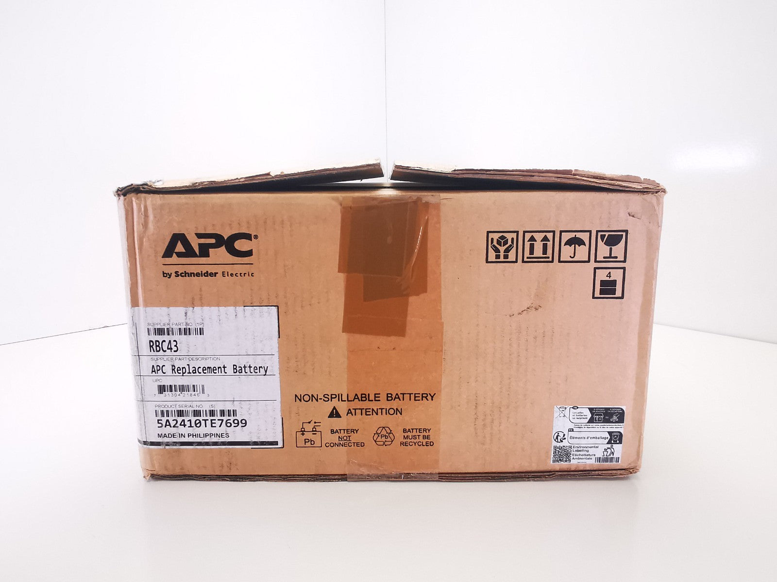 APC RBC43 Replacement battery enclosure - NO BATTERIES INCLUDED