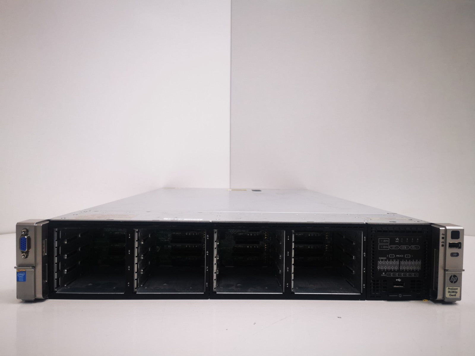 HP ProLiant DL380p Gen8 2U Server – Xeon E5-2620 2.1GHz, 8GB RAM, 16-Bay SFF