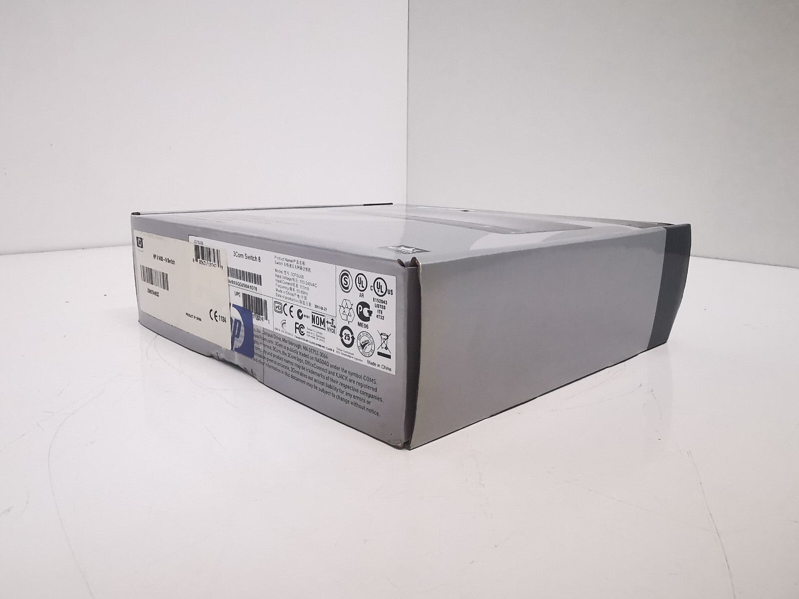 HP 3Com V1405 JD867A 8-Port Gigabit Switch – New Open Box, Unmanaged
