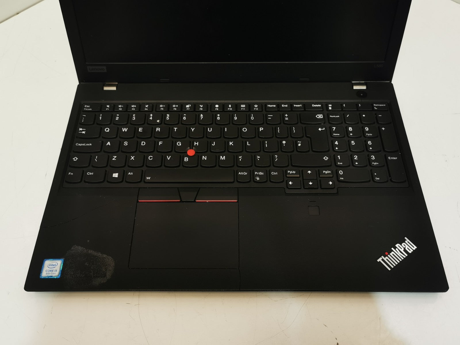 Lenovo ThinkPad L580 15.6″ – i5-8250U, 8GB RAM, 256GB NVMe SSD, Cosmetic Defects