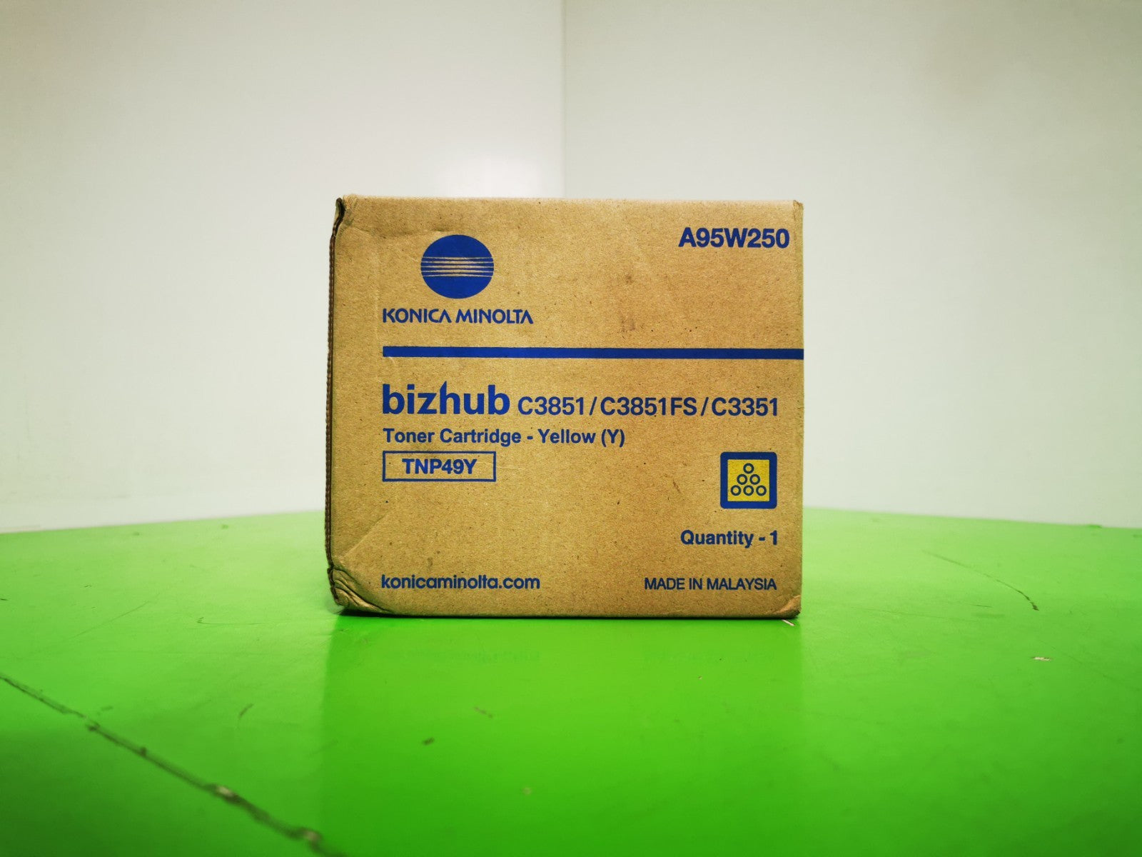 Genuine Konica Bizhub TNP49Y Yellow Toner Cartridge - Genuine