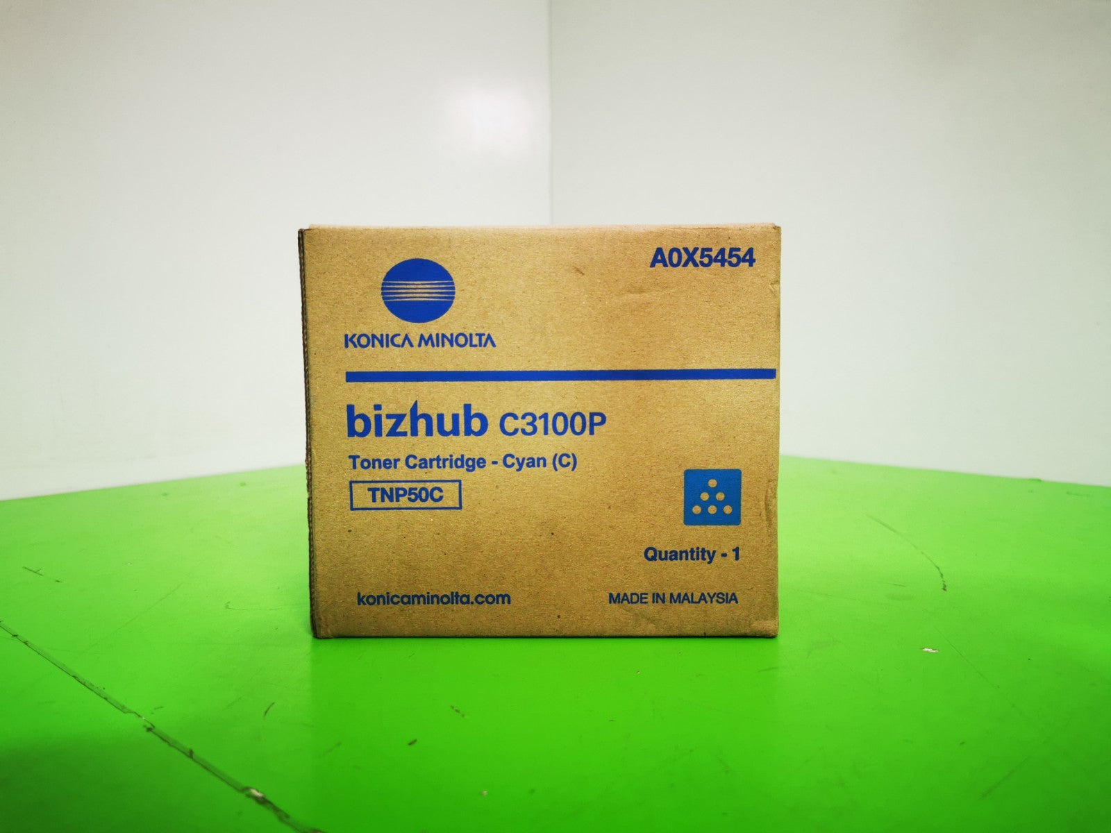 Genuine Konica Minolta TNP50C Cyan Toner Cartridge Bizhub C3100P