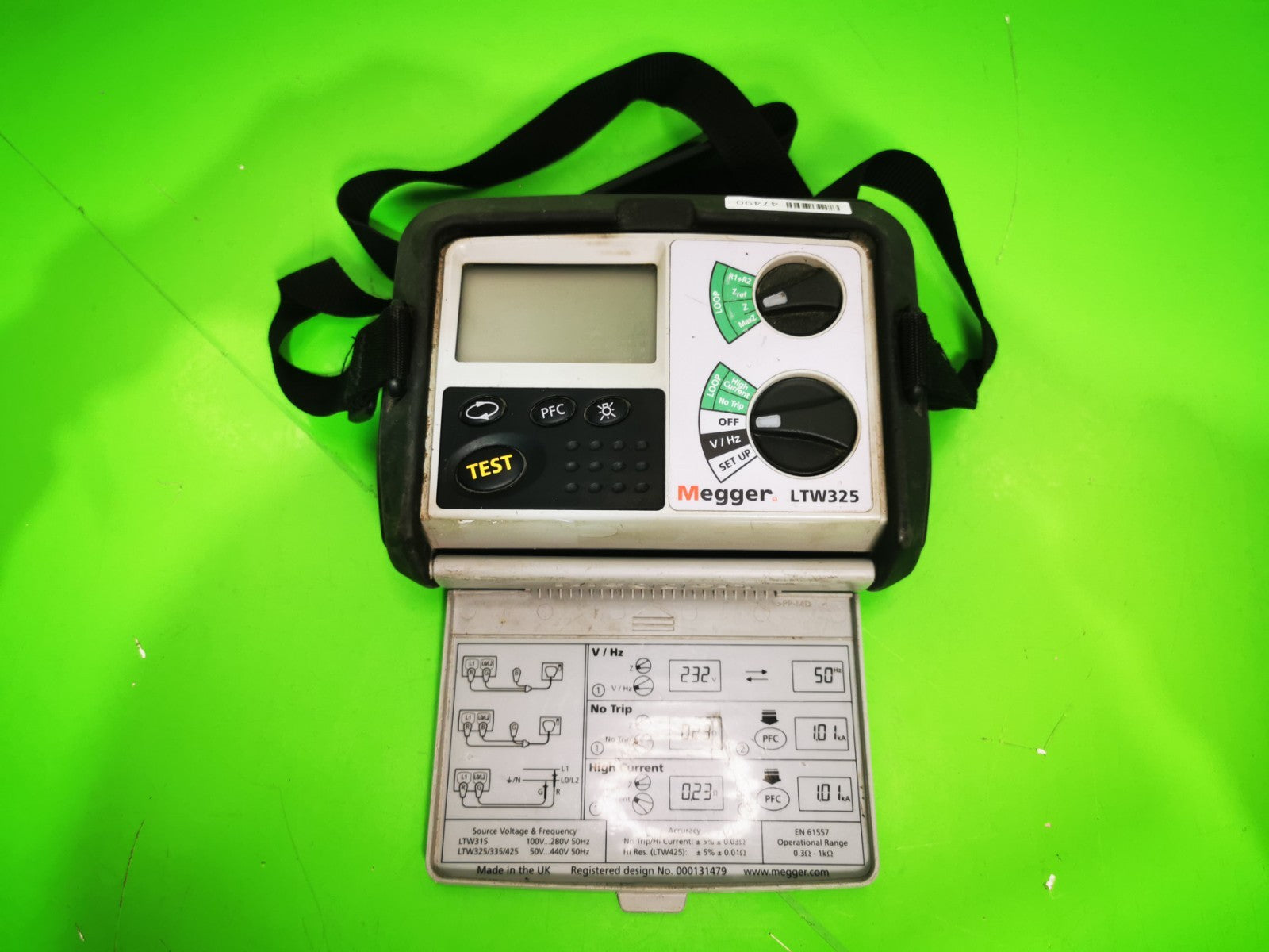 Megger LTW325 Electrical Loop Tester -Power on Tested / Uncalibrated