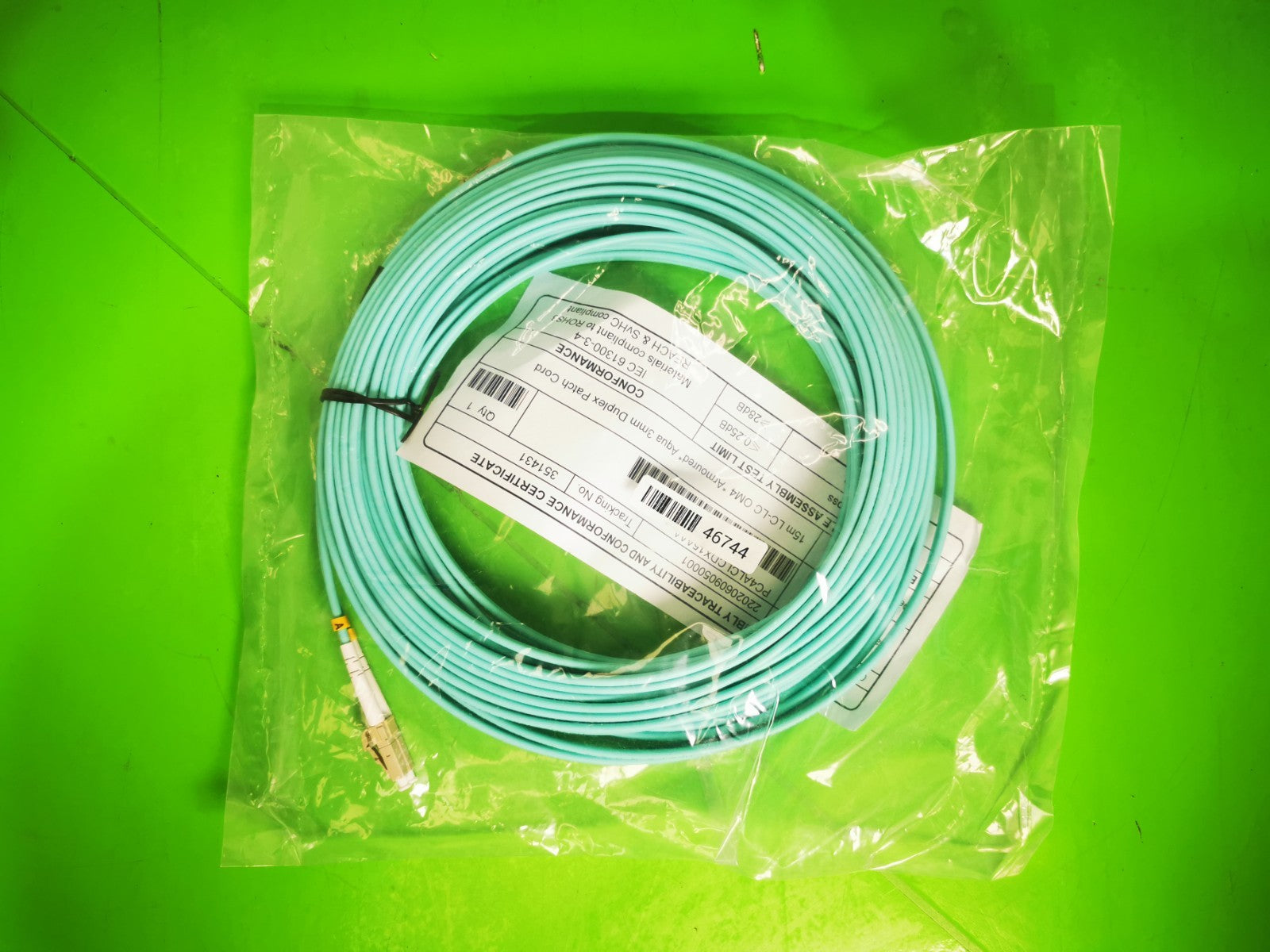 SC to SC Fiber OM4 Optic Cable Duplex Patch Cord 1-Core 3MM –15M