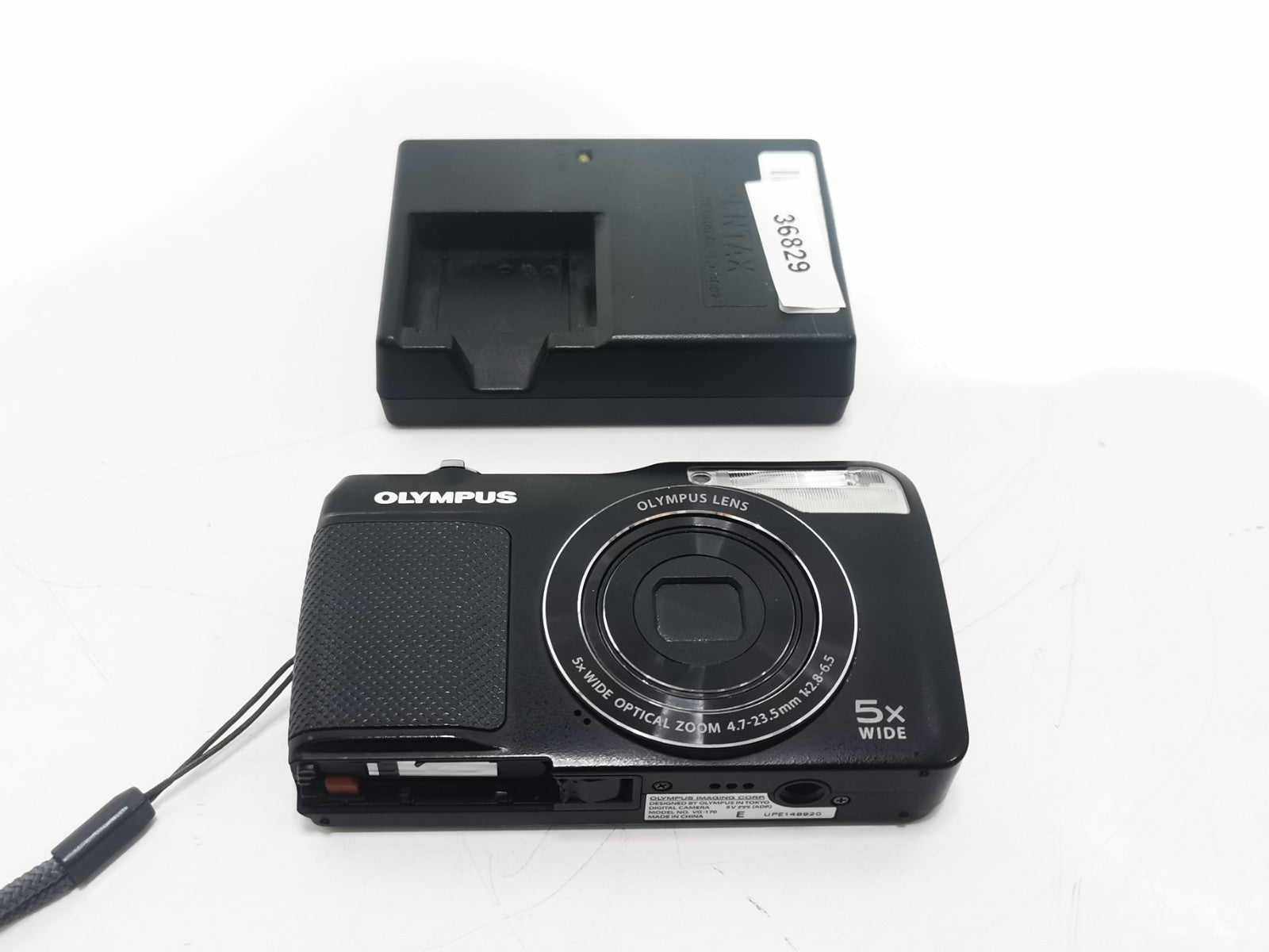 Olympus VG-170 Digital Camera 14MP 5x Optical Zoom Black - No Battery Cover
