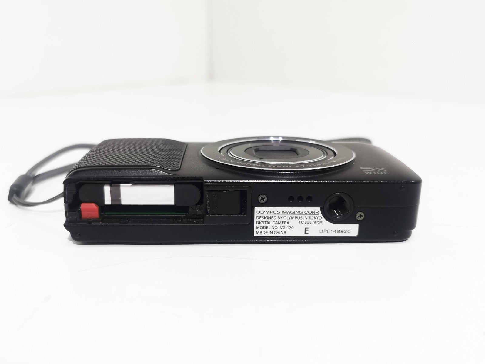 Olympus VG-170 Digital Camera 14MP 5x Optical Zoom Black - No Battery Cover