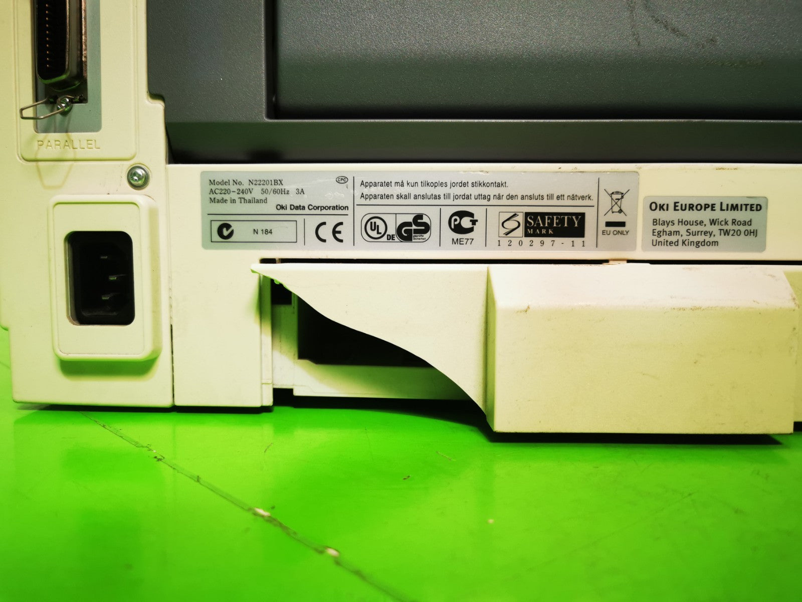 Oki B411dn Monochrome Laser Printer - USB/Ethernet/Parrallel - 56091 Page Count