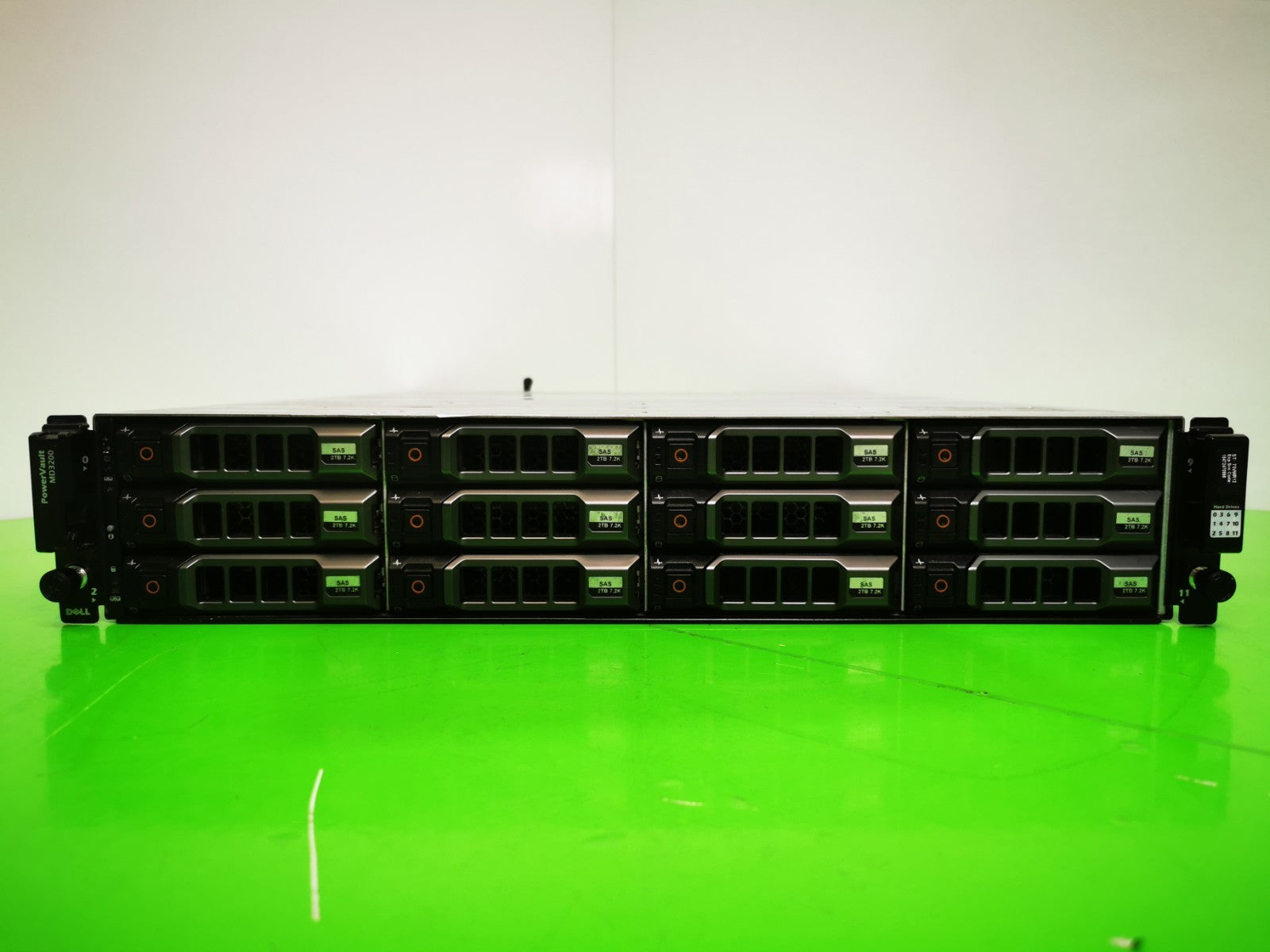 Dell PowerVault MD3200 7x 2TB HDDs 14TB SAN Storage Array With HDDs