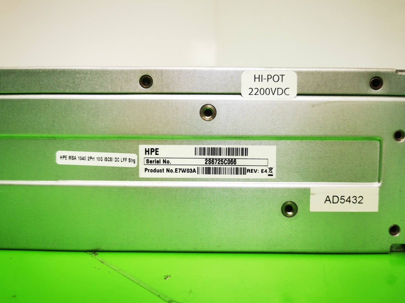 HP MSA 1040 Smart Array 24-Bay 2.5" SAS Storage E7W02A -2x 758368-001 Controller
