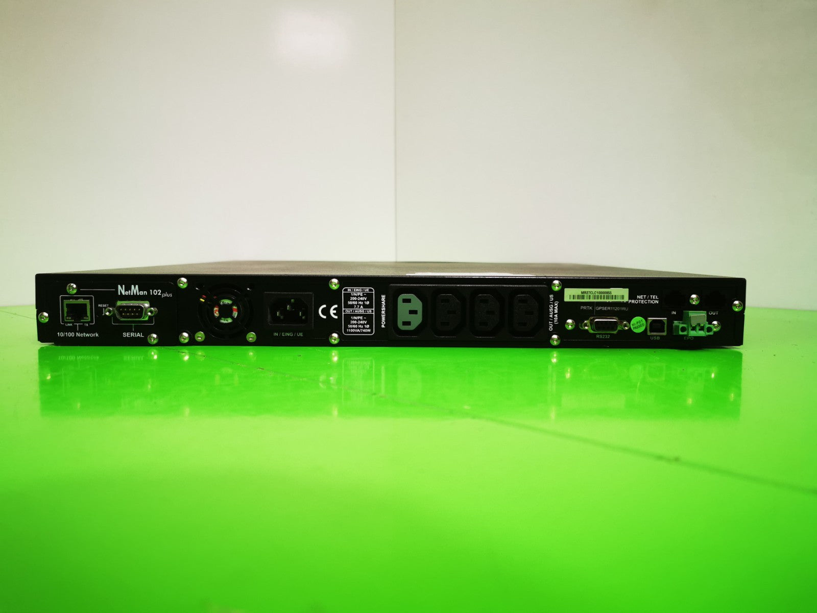 Riello DVR 1100 UPS Rack-Mount 1u - 1100VA - No Batteries