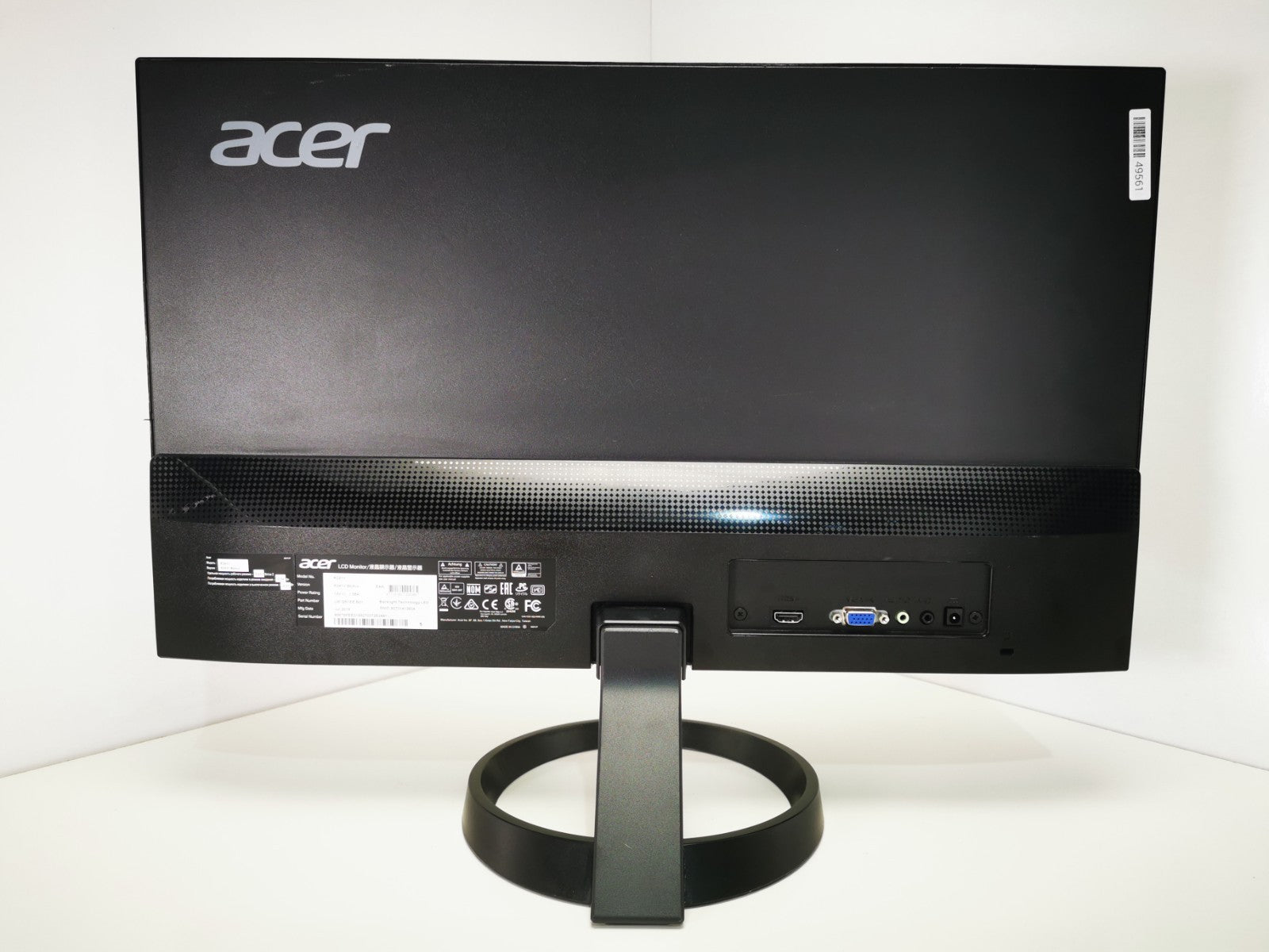 Acer R241Y 23.6" 24 1920 x 1080 HDMI VGA DVI-D Monitor With Stand & PSU Grade B