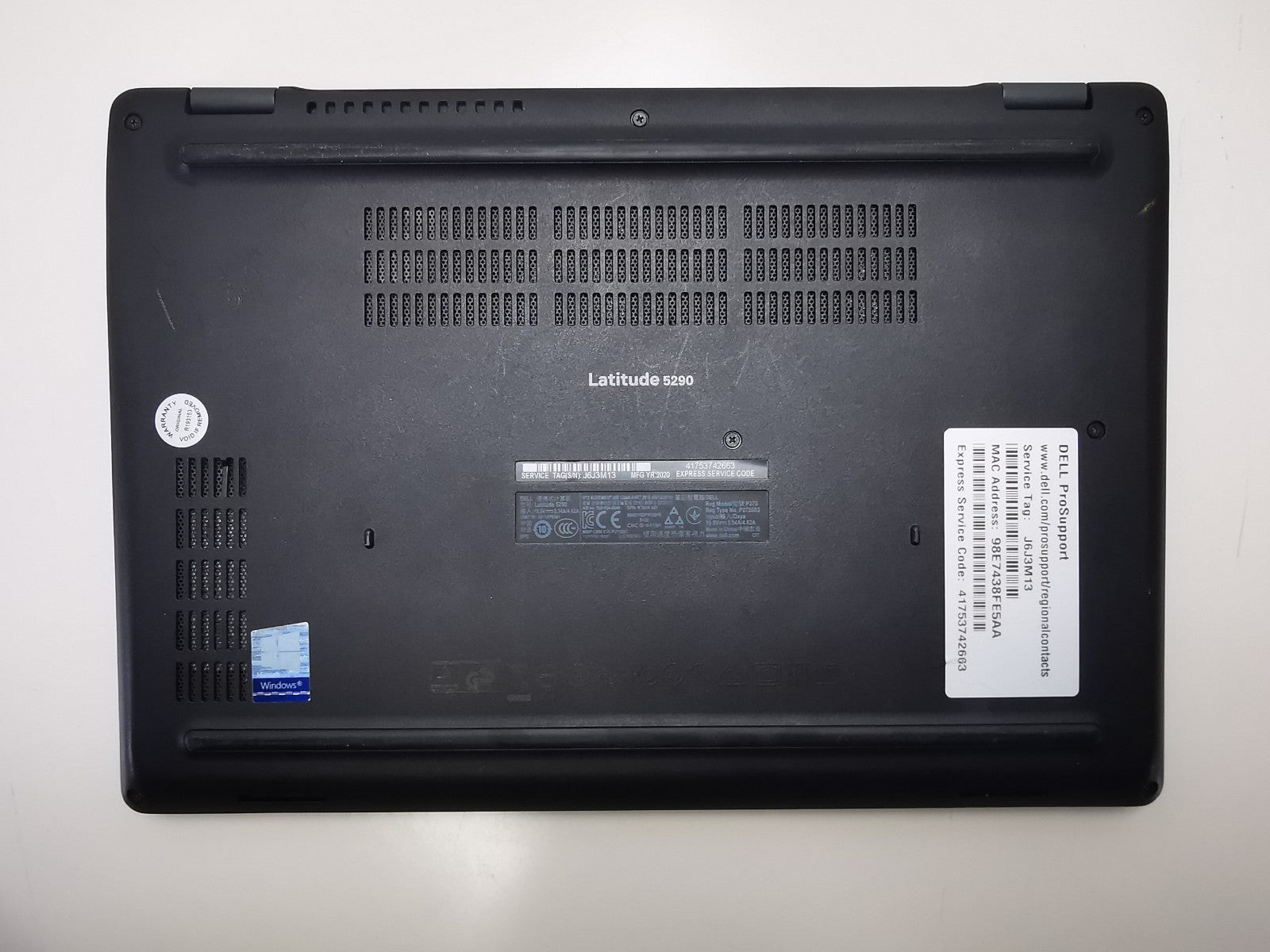 Dell Latitude 5290 12.5 in Laptop i5-8250U 1.60 GHz 8GB 256GB SSD Windows 11 Pro
