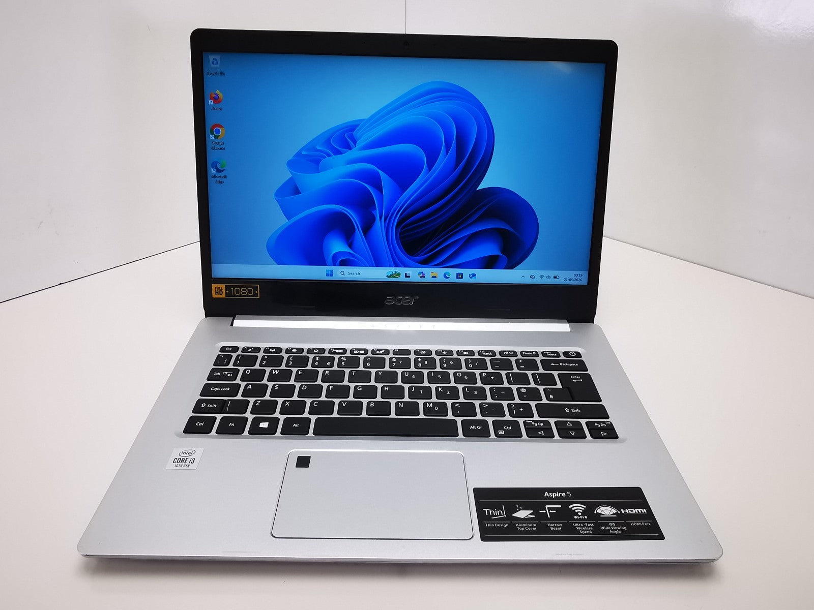 Acer Aspire 5 (A514-52)  15.6" Laptop - 10th Gen i3/8GB RAM/256GB SSD/Win 11 Pro
