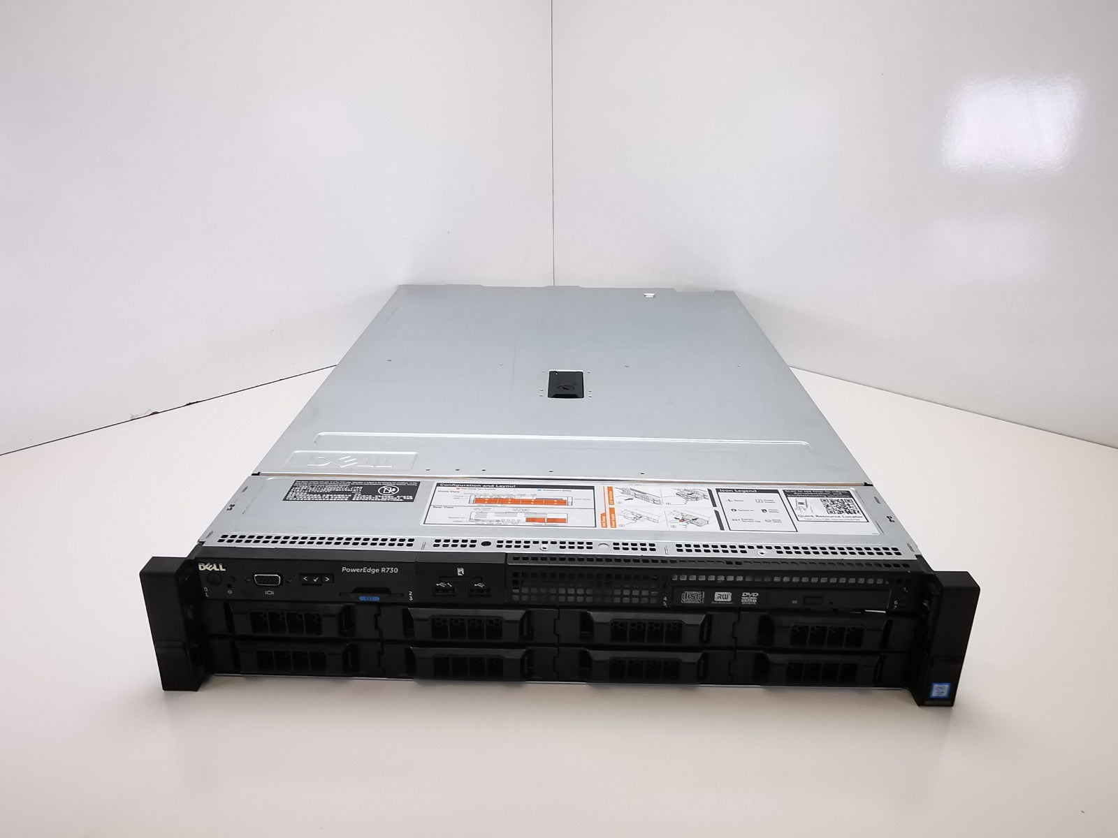 Dell R730 2x Intel Xeon E5-2630 V3 @ 2.40GHZ, 8GB DDR4, Qlogic 10GBE Server
