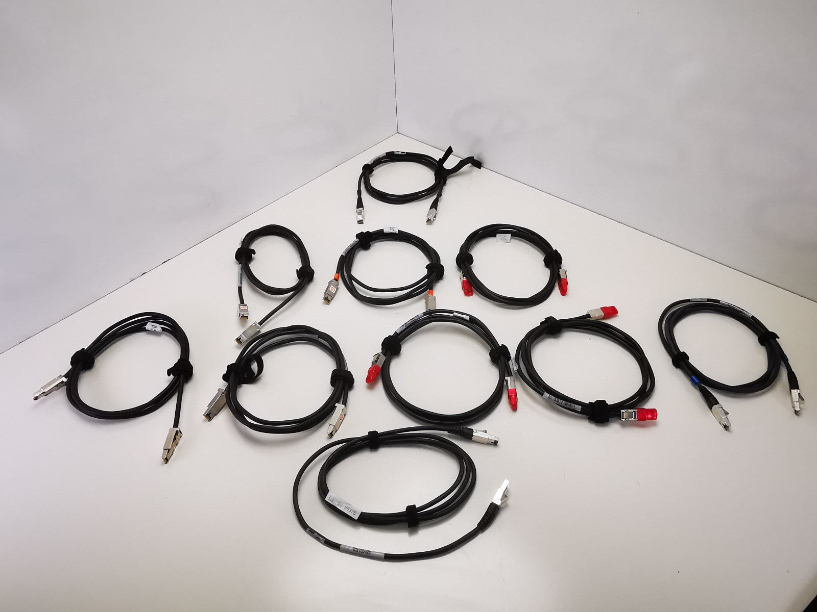 10x Amphenol 038-003-787  2m EMC Mini SAS SFF 8088 to 8088 Cable
