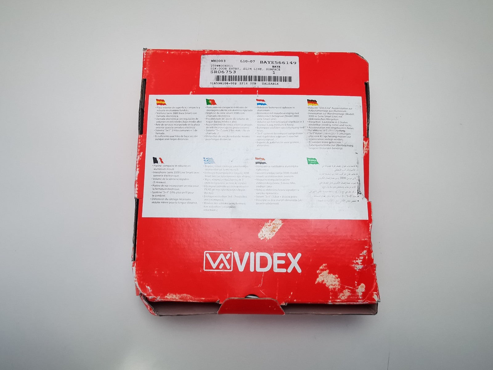 VIDEX SLK Audio 1 Way Intercom Slim Kit - New Open Box
