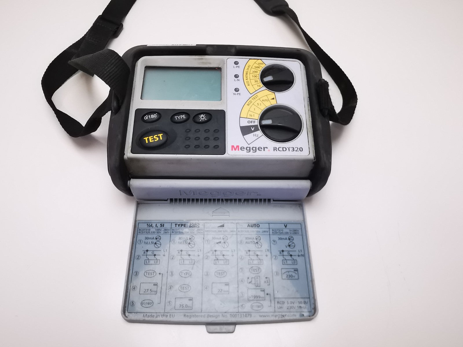 Megger RCDT320 Loop Impedance Tester - Not Fully Tested - Powers On Uncalibrated