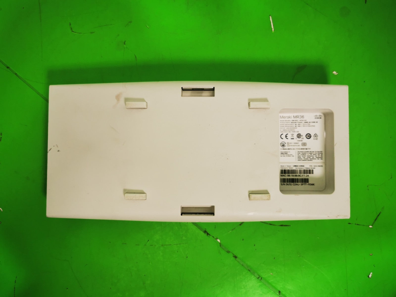 Cisco Meraki MR36 Wireless Access Point - Unclaimed / NO MOUNTING BRACKET