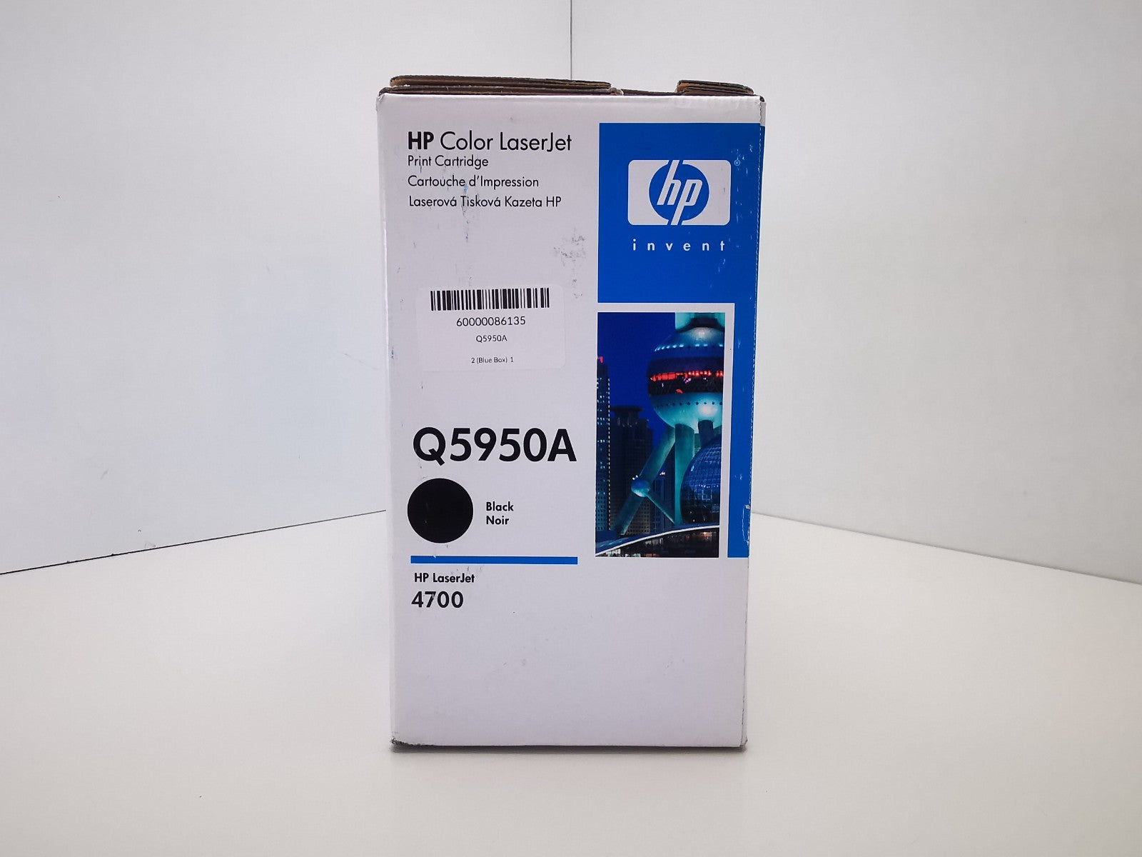 Genuine HP Q5950A Black Print Cartridge - NEW OPEN BOX - HP LaserJet 4700