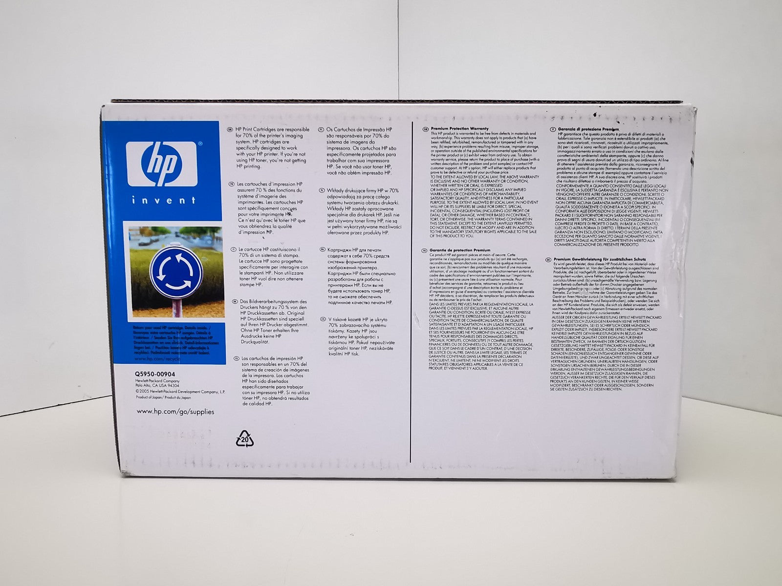Genuine HP Q5950A Black Print Cartridge - NEW OPEN BOX - HP LaserJet 4700