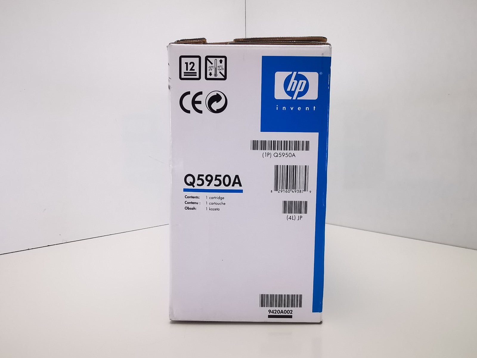 Genuine HP Q5950A Black Print Cartridge - NEW OPEN BOX - HP LaserJet 4700