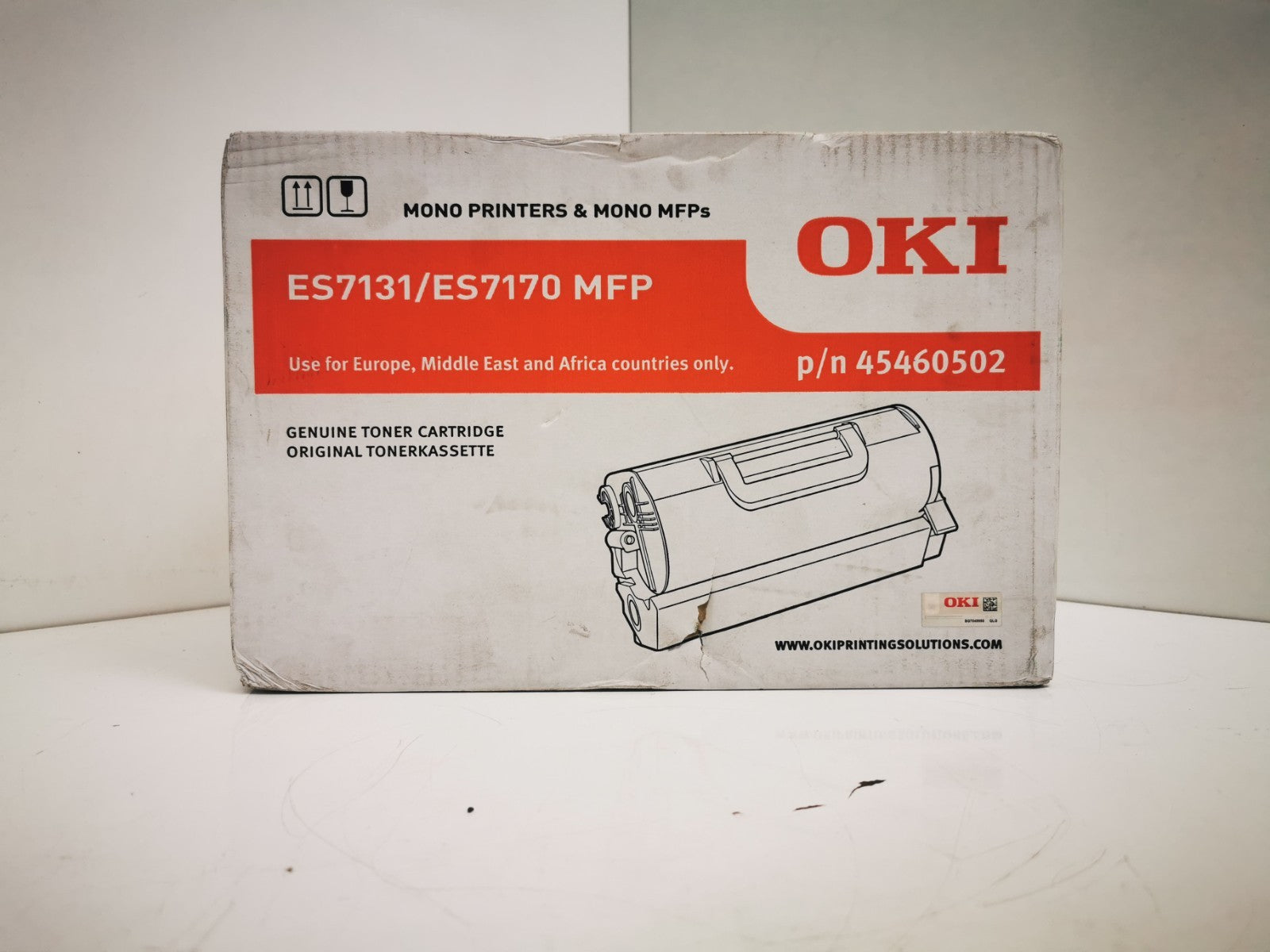 Genuine OKI 45460502 Black Toner Cartridge - BRAND NEW